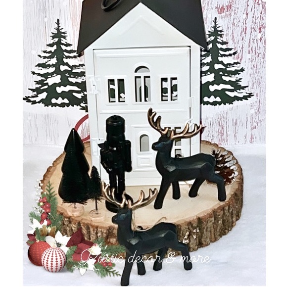 Holiday Christmas Decor  5 Pc Set For Your Tier Trays - Picture 1 of 1